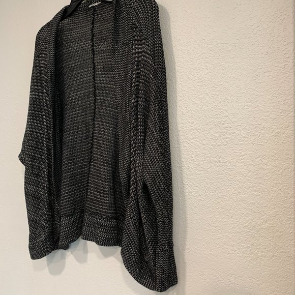 Try ! This Open Front Cardigan Sweater Soft Black - Picture 5 of 5